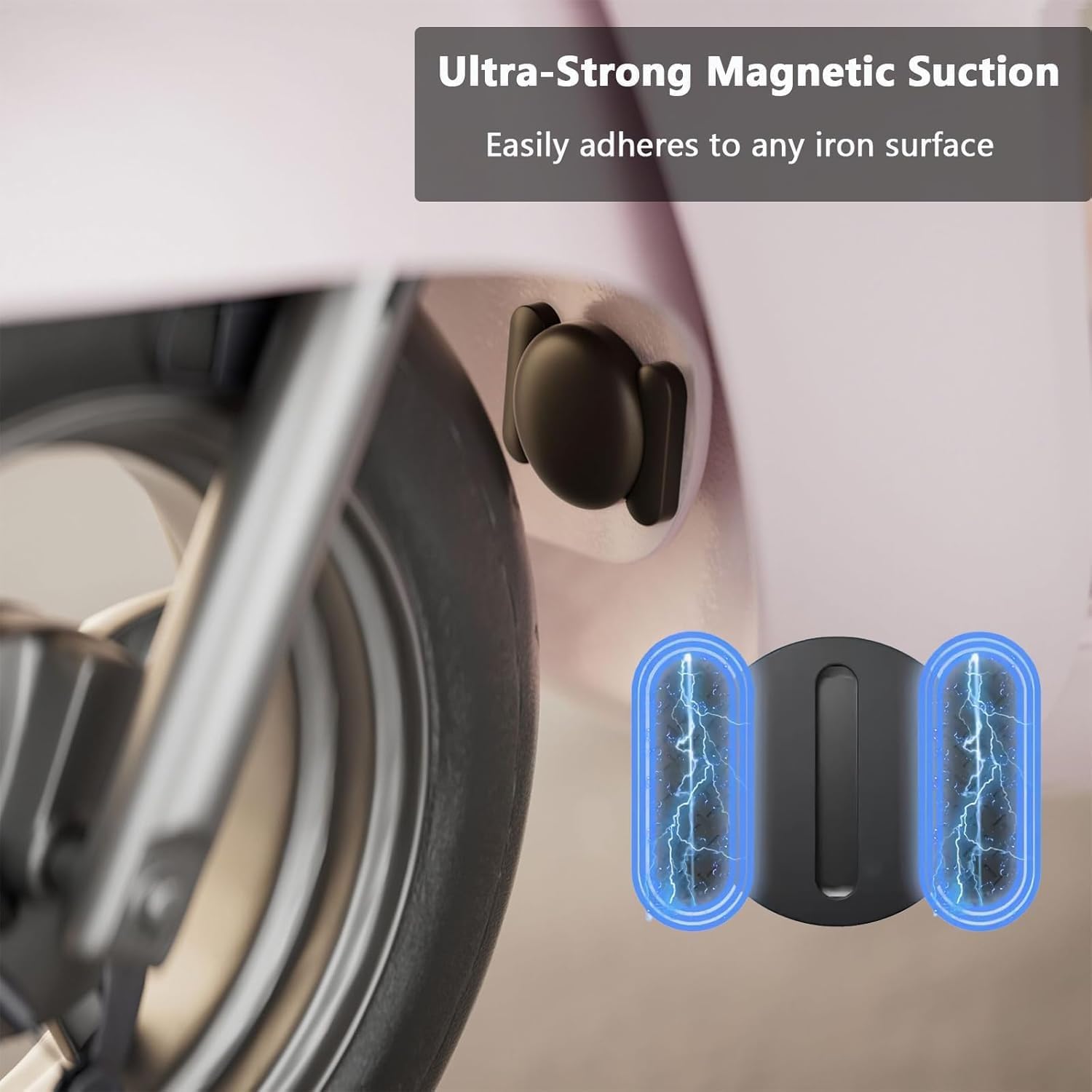 Mini GPS Tracker for VehiclesGPS Vehicle Tracker with Weatherproof Magnetic CaseWorks with Apple Find My Car Smartphone  No Monthly Fee-