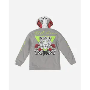 Hype Jeans Company Rose Flowers Gray Men's Windbreaker 2