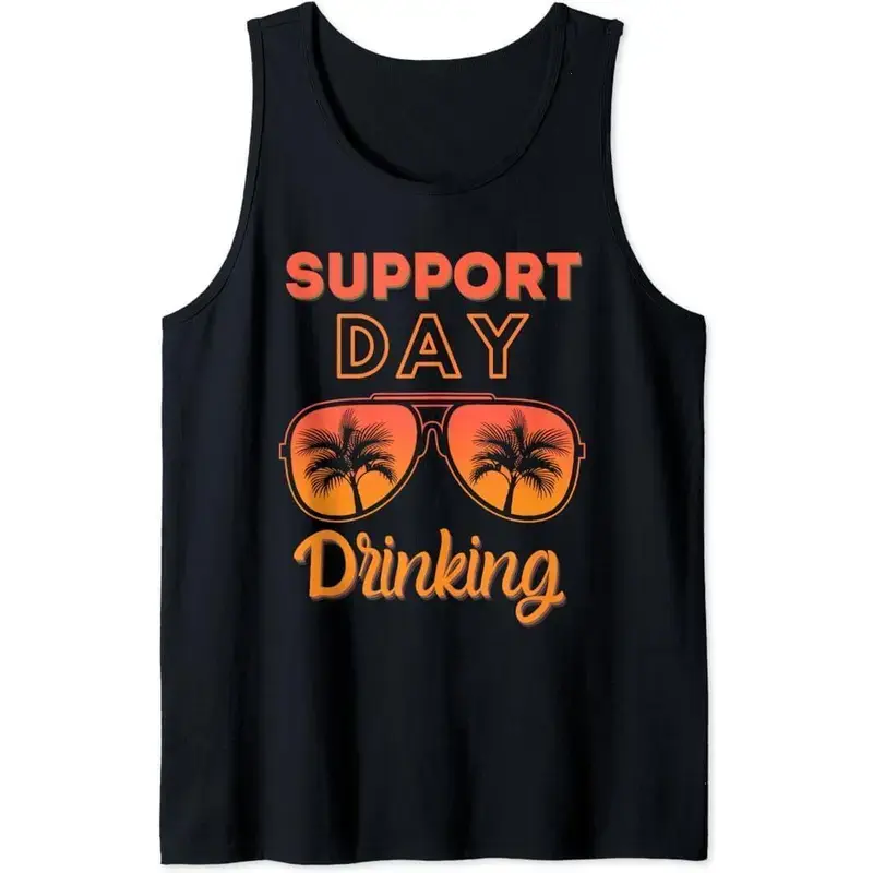 Women's Sleeveless Retro Graphic Tank Top - Comfy, Breathable for Sunny Tropical Summer Beach Vacation, Casual Outings
