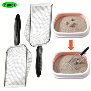 2 Pcs Gardening Soil Sifter Garden Sand Soil Compost Sifter with Handle,Two Garden Sifters (3.8mm and 5mm Mesh),Ideal for Sand, Rocks, Dirt, Compost,Perfect for Gardening