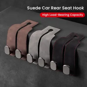 [valentines day money gifts] Car Seat Back Storage Hook, PU Leather Car Seat Back Hidden Hook, Multifunctional Durable Hook, Car Interior Accessories