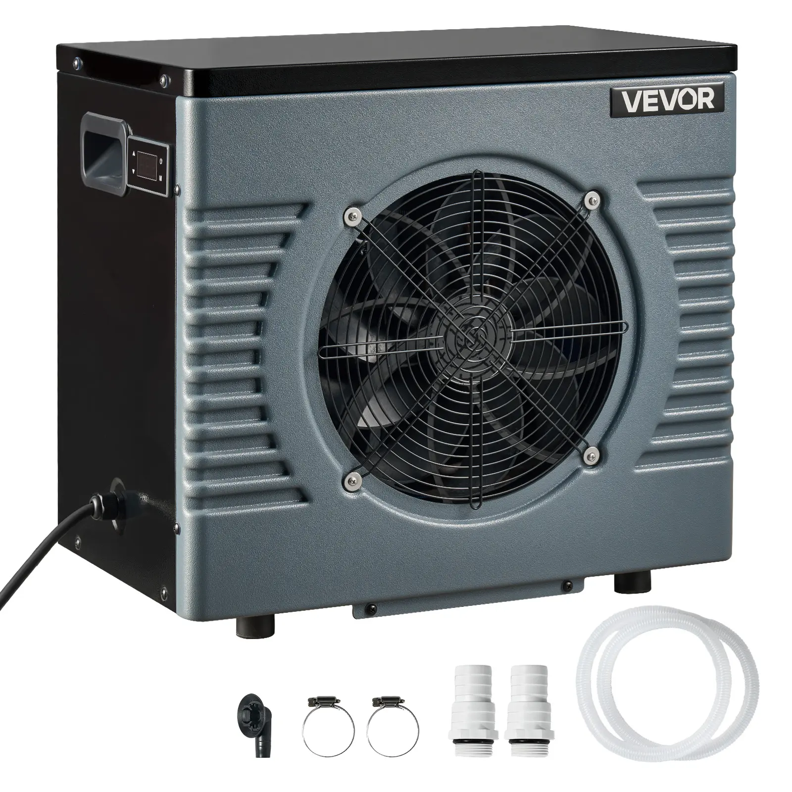 【DealsForYouDays】VEVOR 14710 BTU Pool Heat Pump, Electric Pool Heater for Above Ground Up to 3962 Gallons, Max COP 5.13, Heating & Cooling Dual Mode, Low Noise Smart Inverter Compressor, GFCI Protection for Swimming
