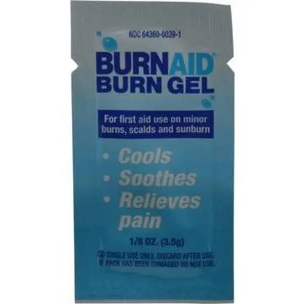 Medique Burn Relief Therapy Gel Packets, 25-Count 1/8 oz (3066) - Home & Emergency Safety Kit Supply for Burn Pain Relief
