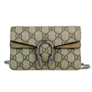 Pre-owned GUCCI Leather Crossbody Bags GG Logo Supreme Mini Dionysus Crossbody Bag