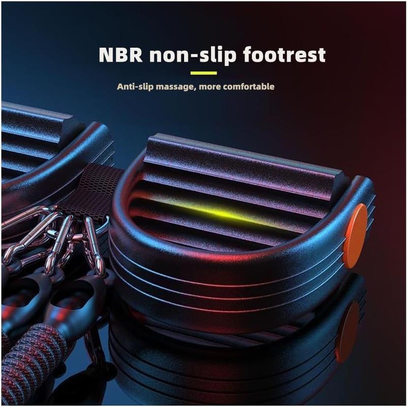 Multifunction Tension Rope Set - Upgraded Sit Up Bar with Adjustable Resistance Bands for Abdomen Waist Leg Hips Chest Back Workouts