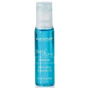 Illuminating Hair Repair Treatment, Semi Di Lino Diamond Essential Oil for Dry, Damaged Hair, Adds Instant Softness and Shine - 0.43 oz Single Vial