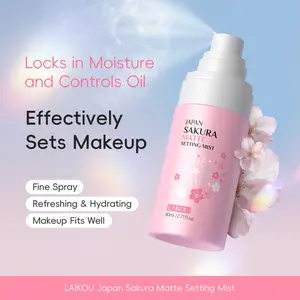 Sakura Moisturizing Setting Spray 80g, Long-Lasting Makeup Lock, Water-Glow Anti-Sweat, Fast Drying, Oil Control, Summer Saviour