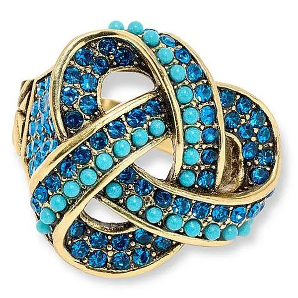 Heidi Daus Love Me Knot Bronze-Tone Ring