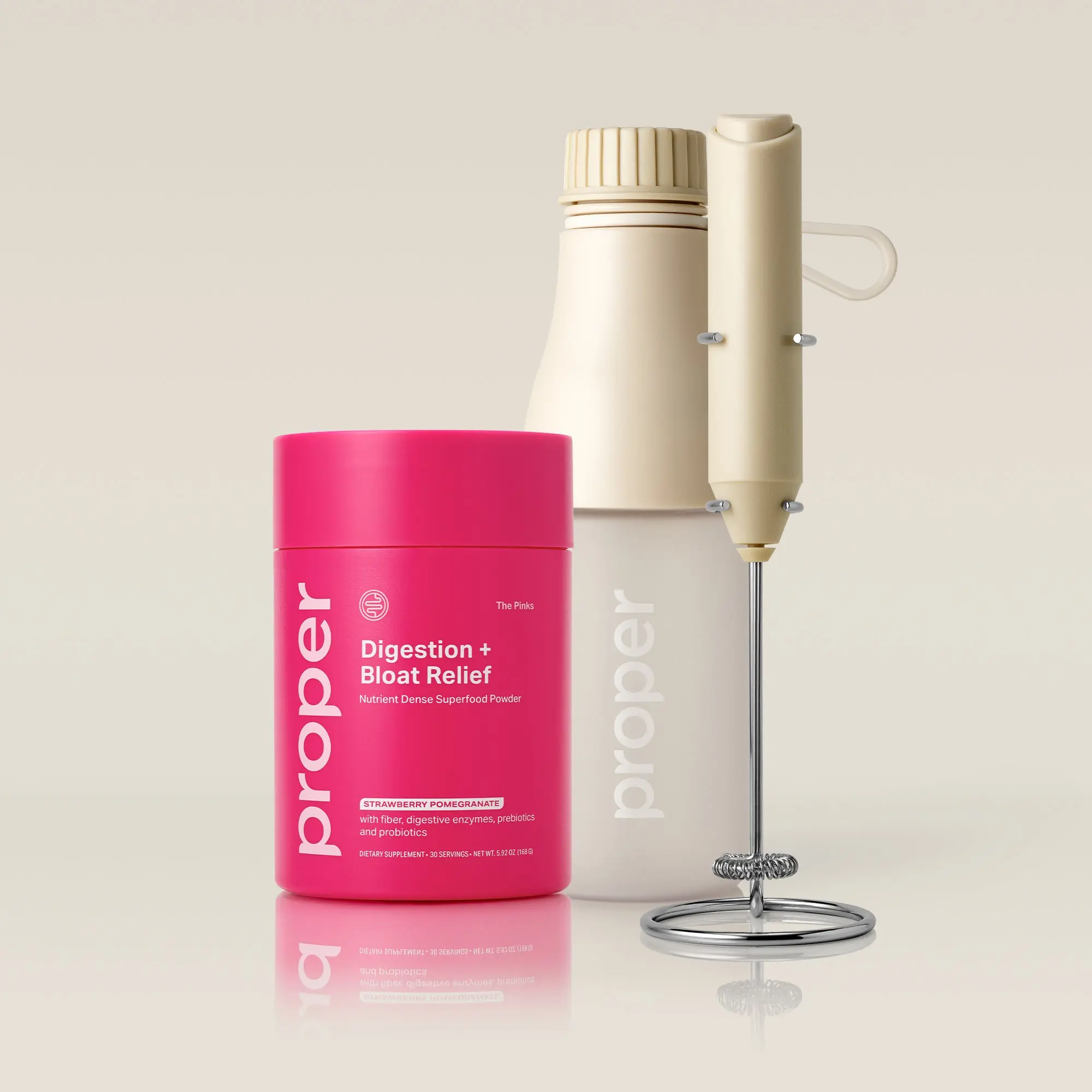 The Digestion Starter Kit for Bloat Relief - Lycopene & Bromelain - Strawberry Pomegranate