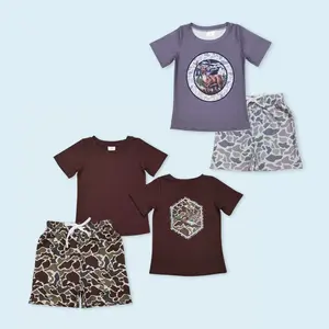 Deer camouflage hunting season kids boy summer clothes