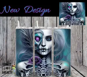 AI Cyborg android Futuristic Tumbler Bottle Drinkware Water Bottles Portable Mug Cup Washable Reusable