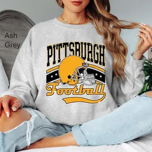 [Sale off up to 50%] Pittsburgh Sweatshirt, 90s Vintage, Football Shirt, Pittsburgh Shirt, Vintage, Game day Shirt, streetwear graphic tee