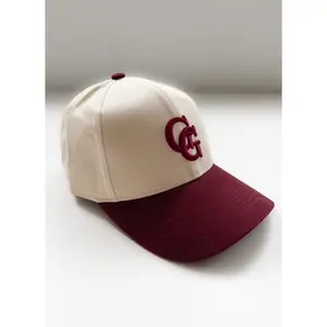 GG Baseball Cap – Bordeaux & Crème