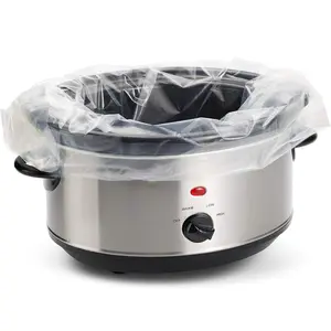Crockpot Bags Liners, Disposable Oval Fits 3-8 Quarts, Food Grade Heat Resistant Material, Ideal for Cooking & Serving, Kitchen