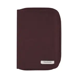 Travelon RFID Blocking Passport Zip Wallet
