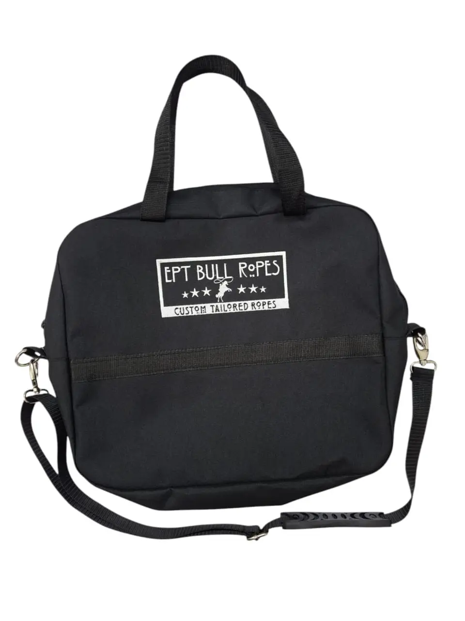 Bull Rope Bag - EPT Brand- Durable Quality Solid Black Canvas w Optional Shoulder Strap