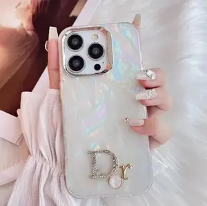 Luxury Clear Gradient Phone Case for iPhone 11 12 13 14 Pro Max, Stylish Glossy Protective Cover