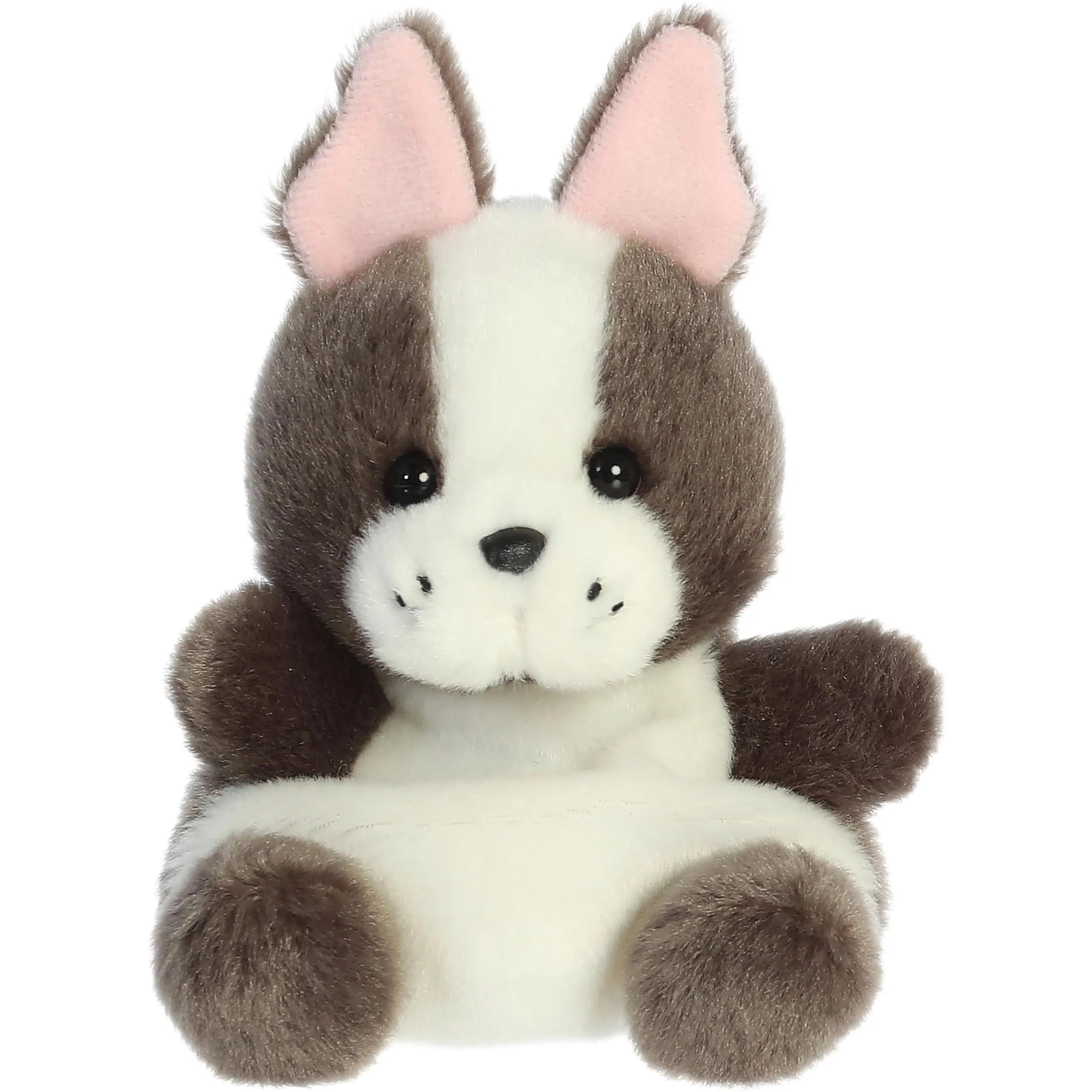 Aurora Palm Pals Beau French Bulldog Plush Stuffed Animal – Soft Bean-Weighted Collectible Toy, Brown and White, 5 Inches