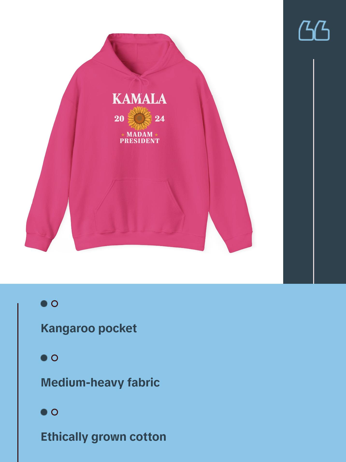 Kamala Madam President - Unisex Heavy Blend™ Hooded Sweatshirt