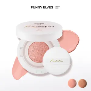 Funny Elves Cushion Blush, 7g, Color Correction Formula, Suitable for All Skin Types, Any Makeup Look Compatibility