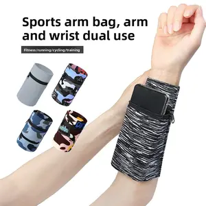 Unisex Sports Wristband - Breathable Running Jogging Wrist Stowage Bag with Secure Zipper Pocket. Lightweight Wrist Wrap for Cycling, Volleyball, Holds Keys/Cards/Cash basketball golf sweat arm band uv protection elbow wind Full Sun Hat Face Shield
