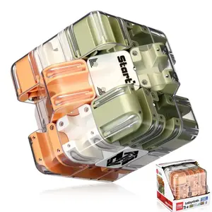 3D Maze Cube Bead Puzzle Toy, Stem Education Game, Montessori Puzzles Gift, Improves Focus & Critical Thinking, Durable Plastic, Perfect Gift for Kids