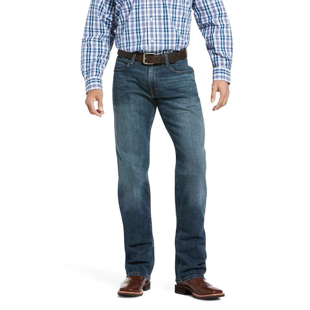 Ariat Mens M4 Legacy Stretch Denim Cut Jean Casual Pants Casual - Blue