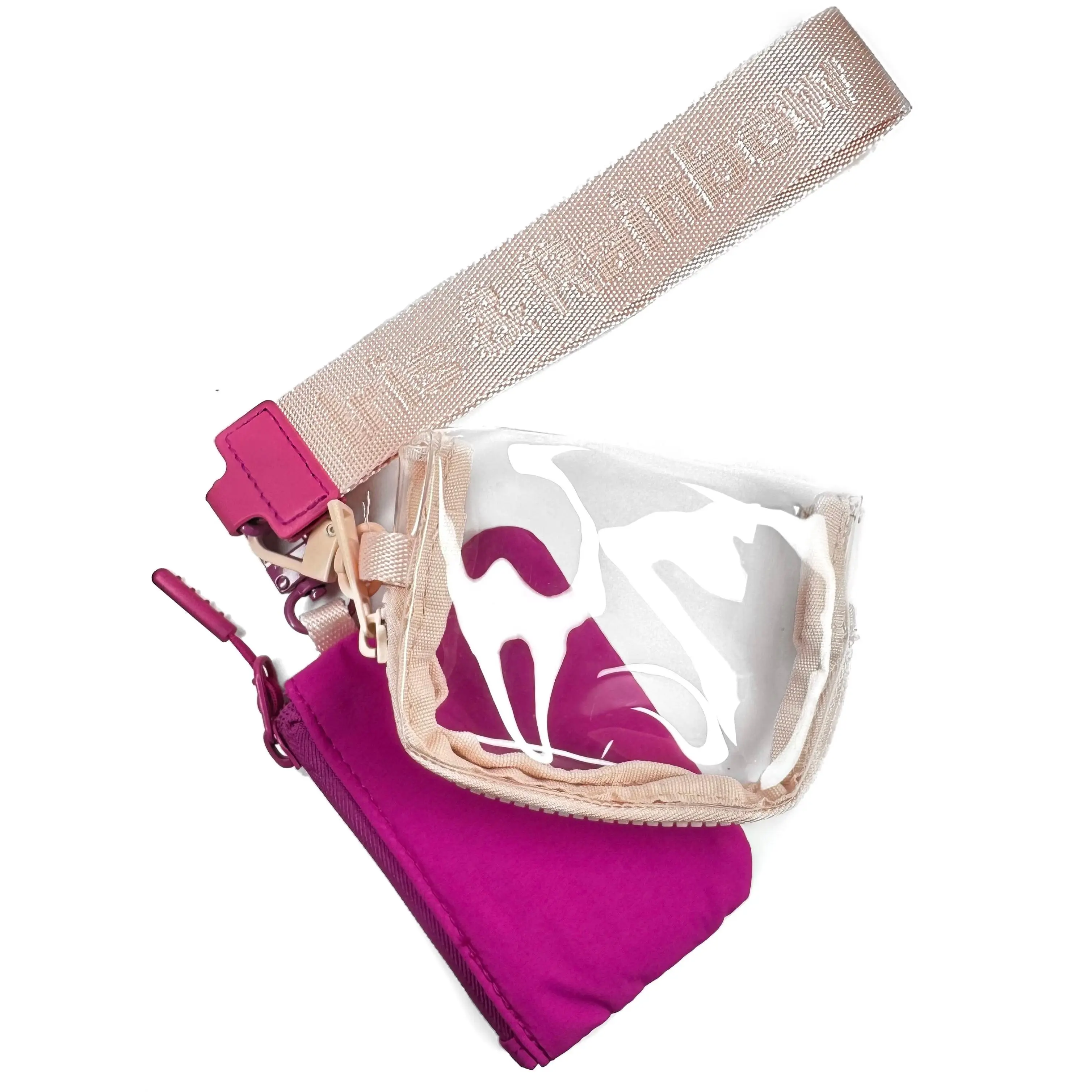 Clear Coral Pale/ Hot Pink