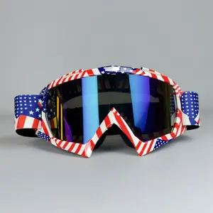 High-quality motorcycle goggles; off-road motorcycle goggles; windproof, dustproof ATV racing goggles; scratch-resistant ski goggles. Features a mirror coating; suitable for adults; TPU frame and PC lenses; thick foam padding; ideal for everyday use and a