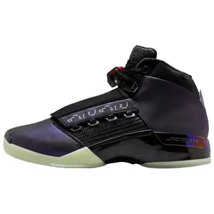 Nike Air Jordan 17 Retro Low 'Doernbecher' 2026 Men's Sneakers - Black & Red, Premium Leather, Cushioned Midsole, All Seasons