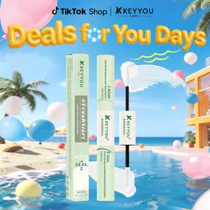 KEYYOU Lash Bond & Seal 10ML Waterproof Cluster Lash Glue with Mascara Brush for Eyelash Extensions Strong Gentle Lash Cluster Glue Latex-Free #DealsForYouDay