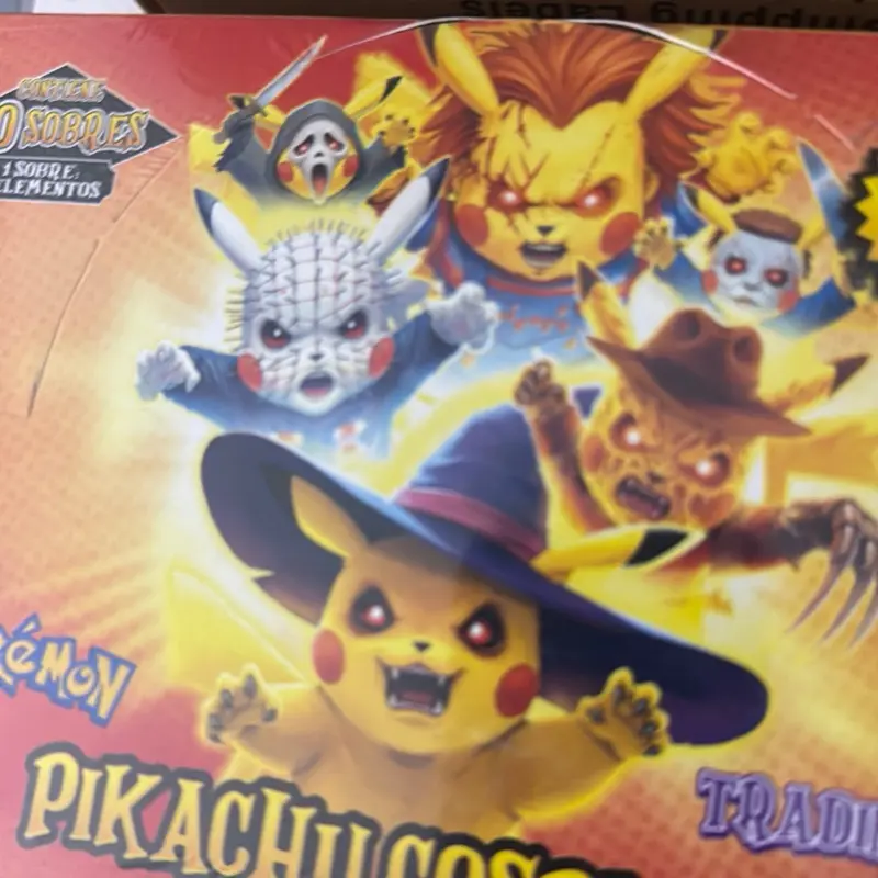 Pikachu Character Art Sealed TCG Booster Box - 30 Packs, Collectible Non-Sports Trade Card Box for TCG Enthusiasts