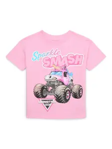Monster Jam Girls Sparkle Smash Graphic Tee, Monster Jam Unicorn Youth Shirt, Unicorn Monster Truck Shirt, Girls Monster Jam Gift, Racing Shirt