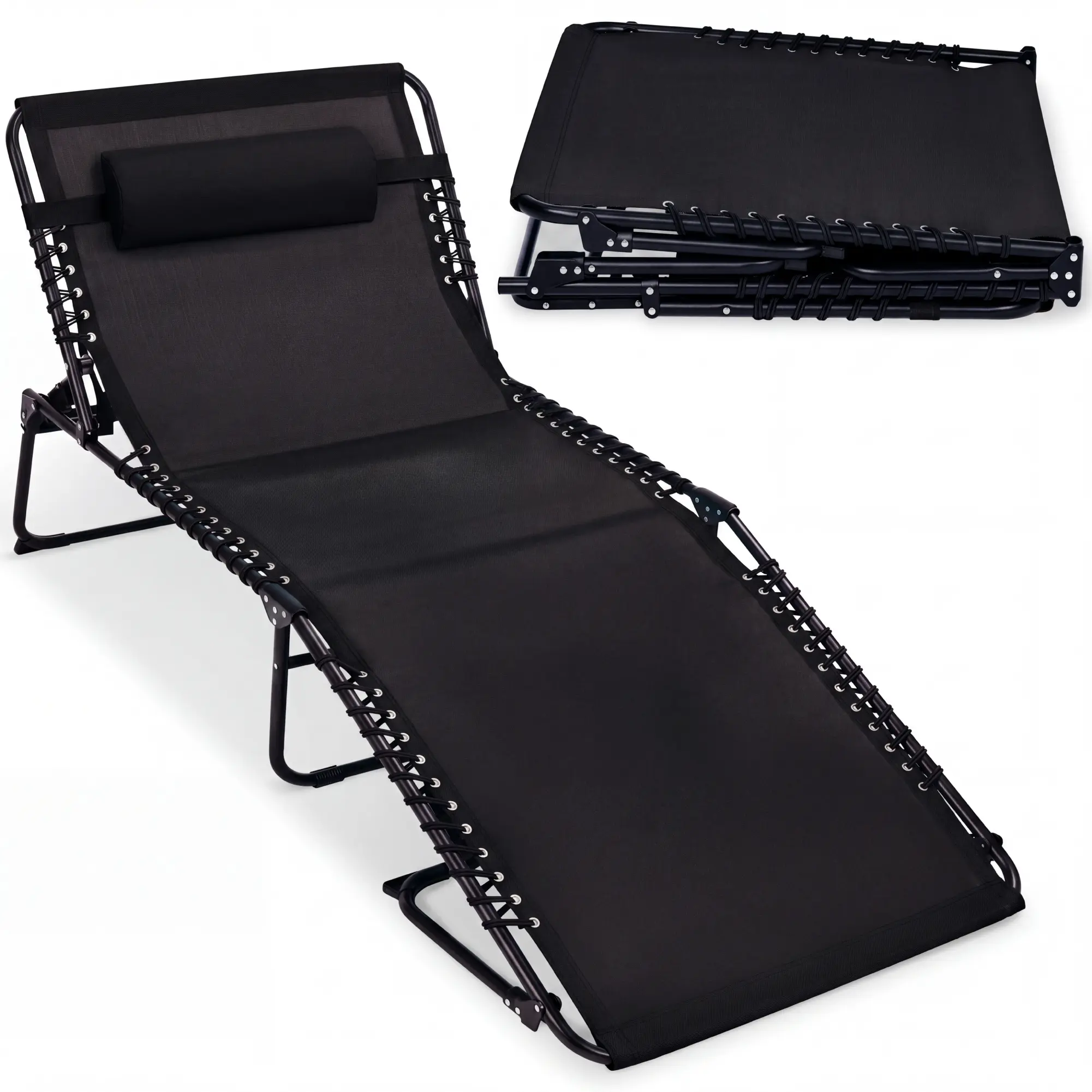 Best Choice Products Extra Wide Patio Chaise Lounge Chair, Portable Folding Recliner w/ 8 Positions