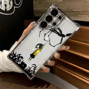 Scary Movie C-Coralines Phone Case Suitable for Samsung Galaxy S26 S25 S24 A57 A37 A07 A26 A36 A55 A35 A06 A16 A05 A14 A24 A34 A54 A15 A05S A25 A04e A04 S23 S22 S21 FE Ultra Plus Edge 4G 5G Anti Fall Transparent Soft Back Cover