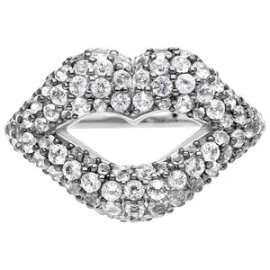 Margo Manhattan Sterling Silver White Topaz Bisoux Ring