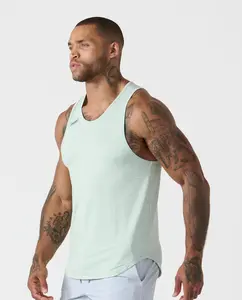 Enzo Tank Top Green  Heather, Large