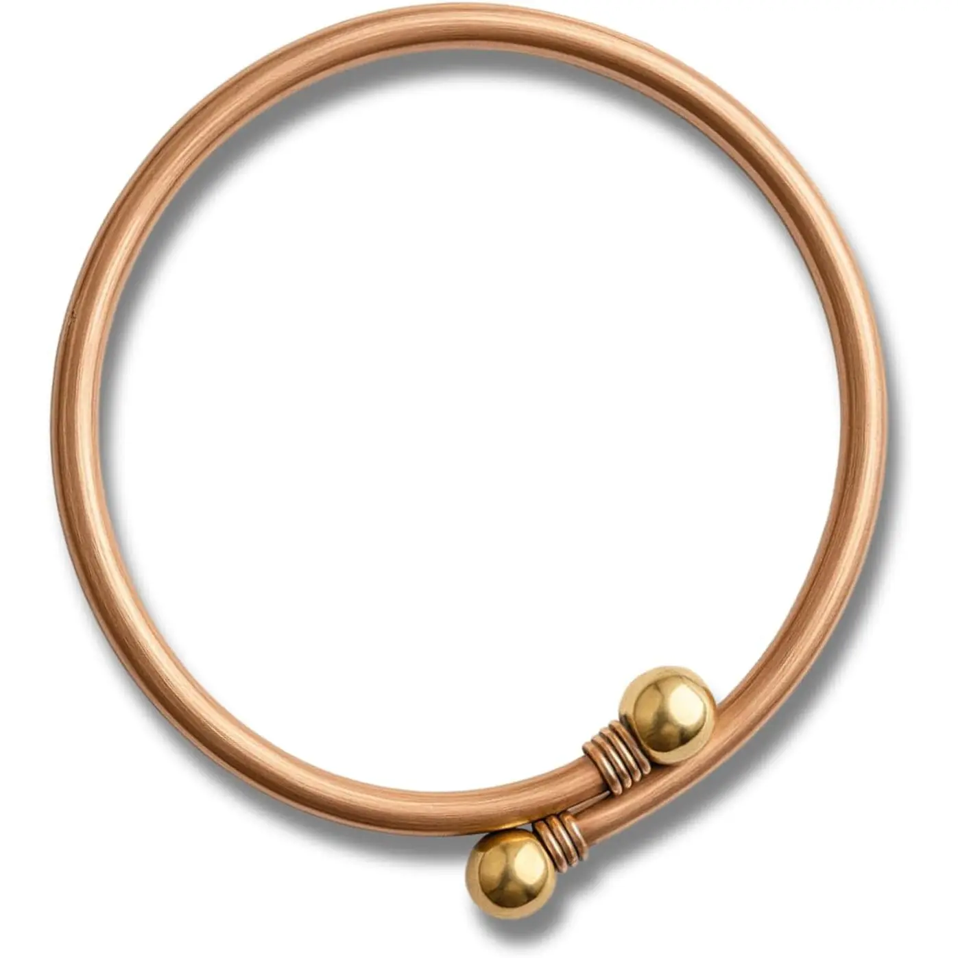 Women's 100% Pure Copper Anklet - 5mm Unpatterned, Raw, Solid, Uncoated, Adjustable, 12.5-inch, Handcrafted All-Seasons Wellness Jewelry, Casual Fashion Accessory, Accessories, Wearable Jewelry, 12.5" Adjust