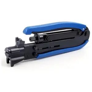 Knoweasy Coax Compression Tool - Coax Crimper and RG6 Coaxial Crimper for Coax RG6, RG59, and RG11 Cable F-Connectors