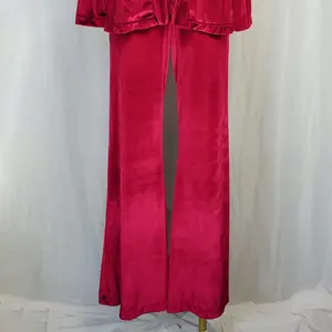 Oxblood Velvet Bellbottoms