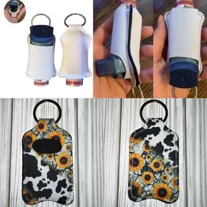 sunflower cow print inhaler holder for purse/ backpack