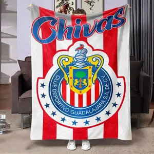 Star Ring Chivas Printed Flannel Blanket, Soft Warm Anti-Pilling, Ideal for Naps Camping Travel, All Seasons Gift