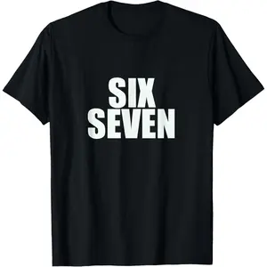Fun Six Seven 6 7 Meme Design T-Shirt