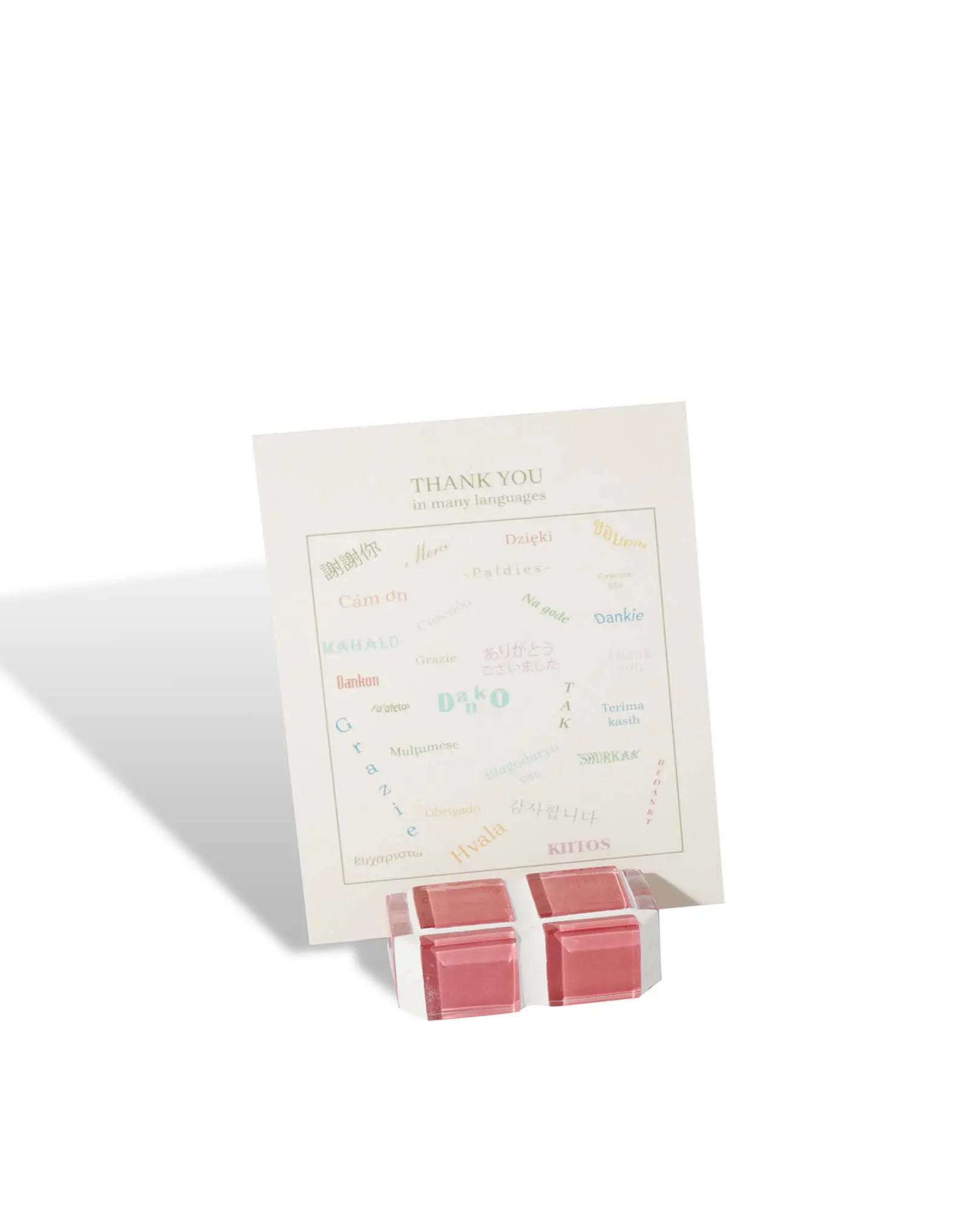 Glass Tile Mini Picture Stand – It's Rose | Mini Polaroid Photo Stand