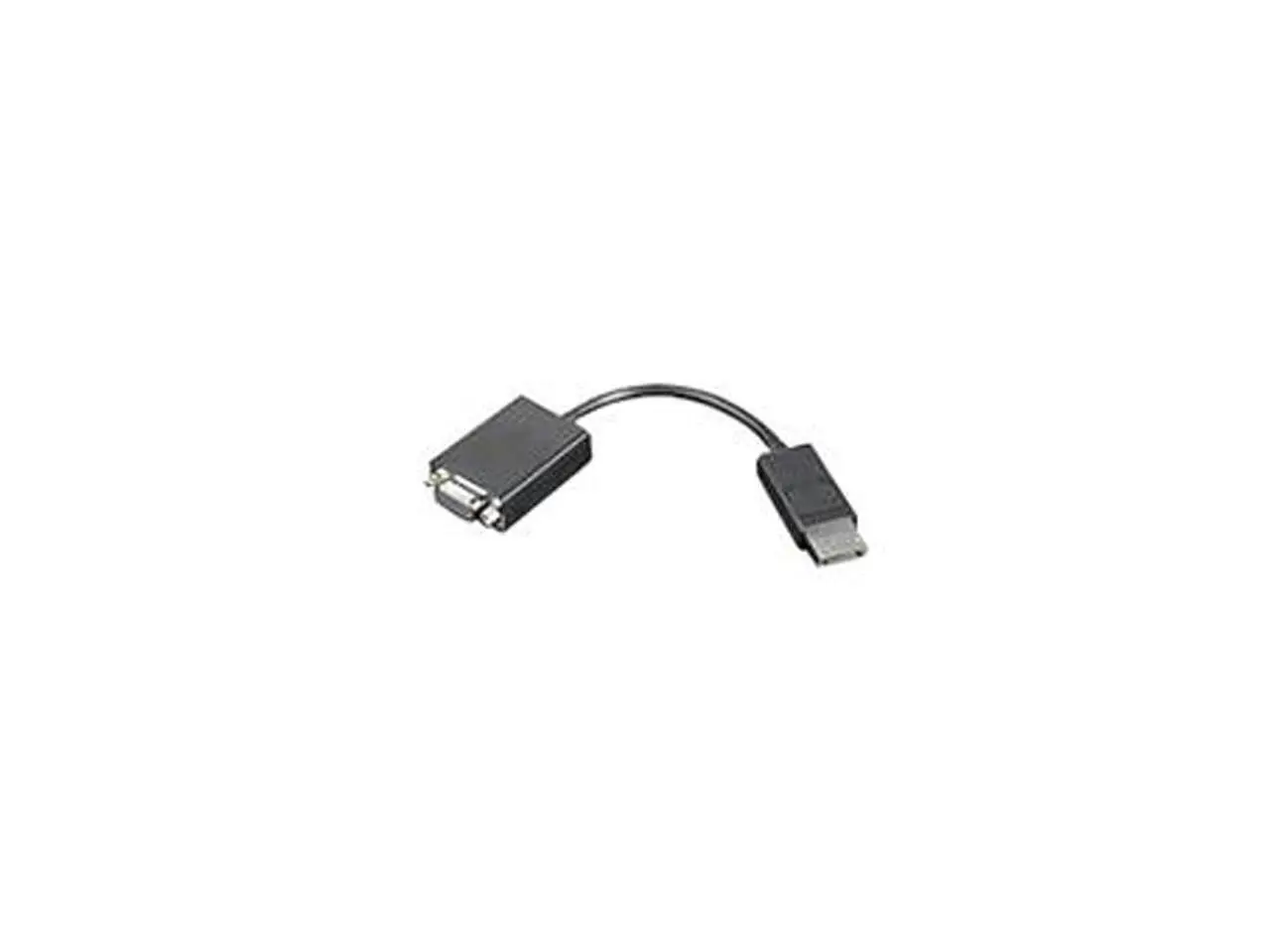 Lenovo 57Y4393 7.87" Black 1 x DisplayPort Video to 1 x  HD-15 VGA DisplayPort to VGA Monitor Cable Male to Male