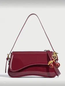 Elegant Patent Leather Classic Flap Shoulder Bag with Adjustable Strap, Minimalist Glossy Design, High-Quality Daily Versatile Handbag for Women, Flap Crossbody Purse, Classic Crossbody Bag for Spring Summer Dating Shopping Gift