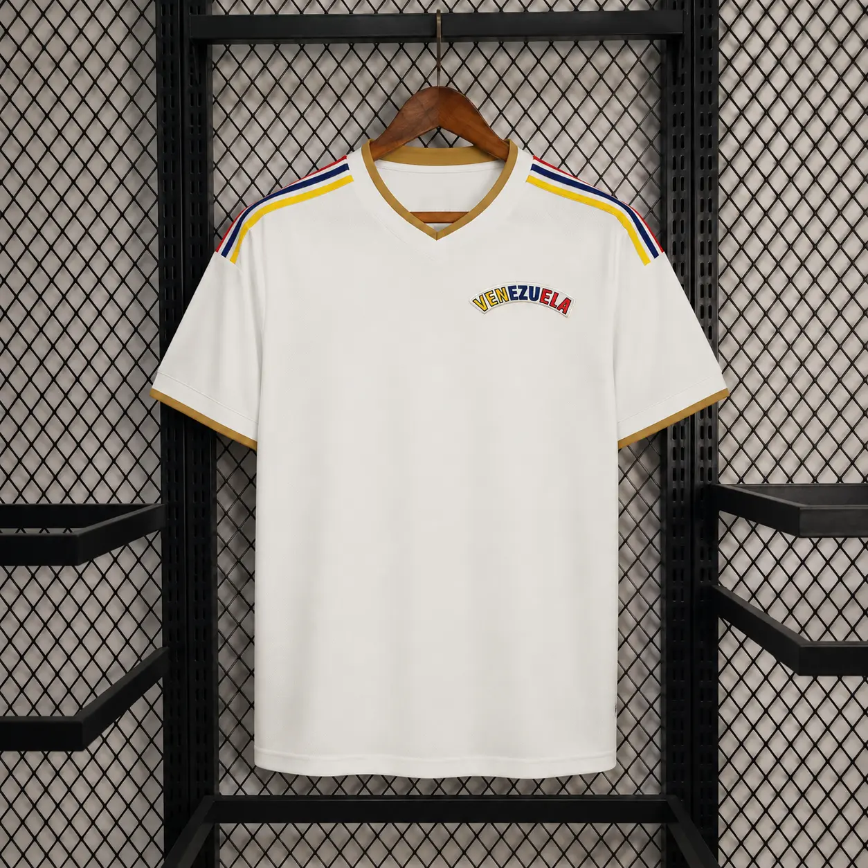Men's Venezuela White Soccer Jersey Retro Football Shirt Vintage Streetwear Athletic Fan Jersey Unisex Sports Tee