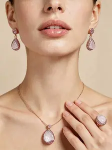 3-Piece Diamond Crystal Jewelry Set for Women, Elegant Accessories, Perfect Gift, High-Quality Design, Stylish and Durable