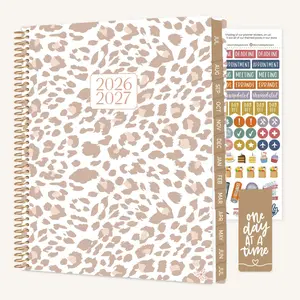 2026–27 Soft Cover Planner, 8.5" x 11" | Tan Leopard