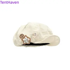 Women's 2026 Latest Octagonal Felt Hat, Cute Retro Star & Clouds Design, Casual Outdoor Sun Hat, Spring & Summer Show Face Style, Casual Outdoor Hat,summervibes
